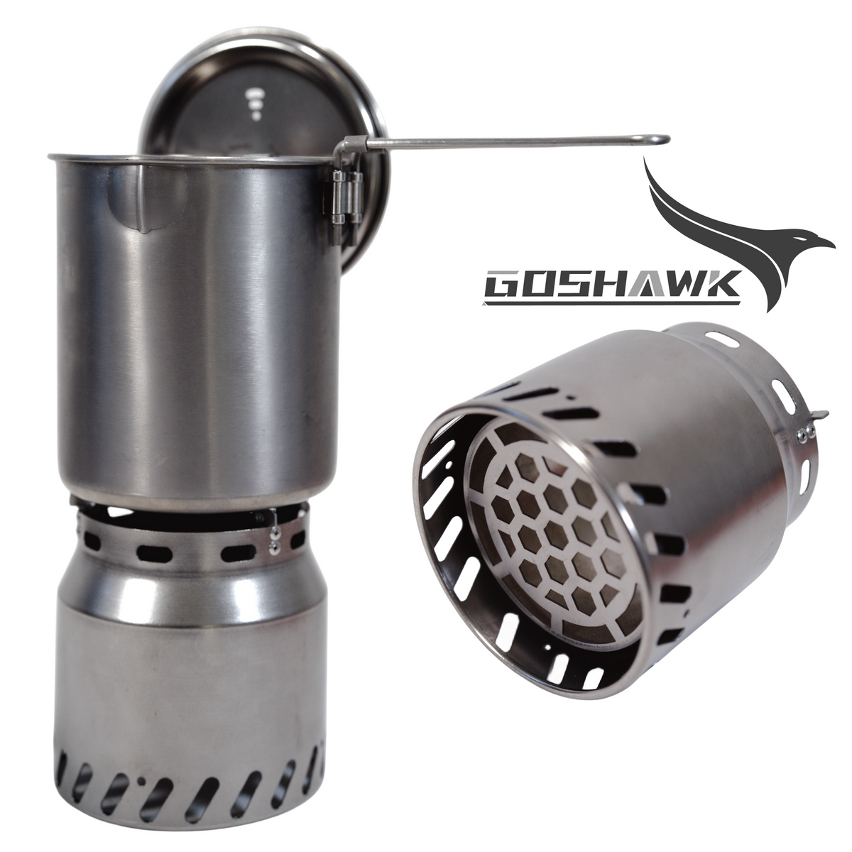 Goshawk Titanium Wood Gas Stove Multi-fuel Burner Cooking System 