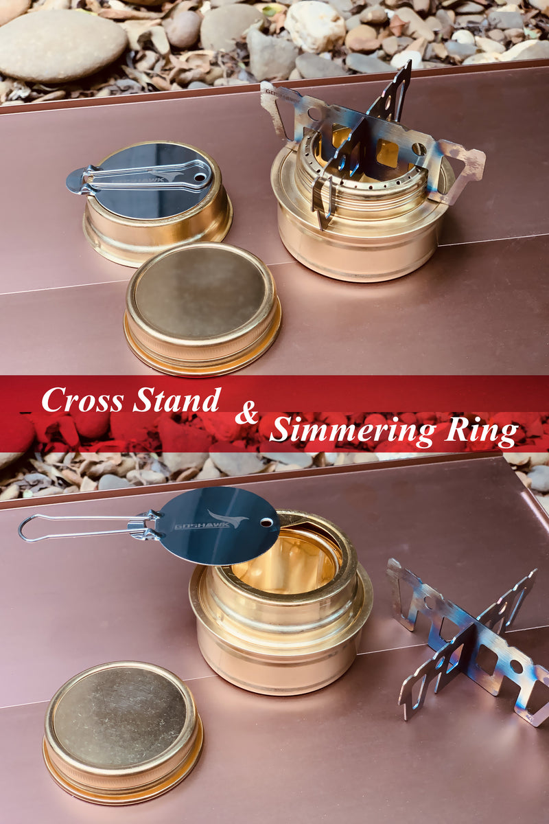 Spirit Bunner & Simmering Ring & Cross Stand Fit Trangia For