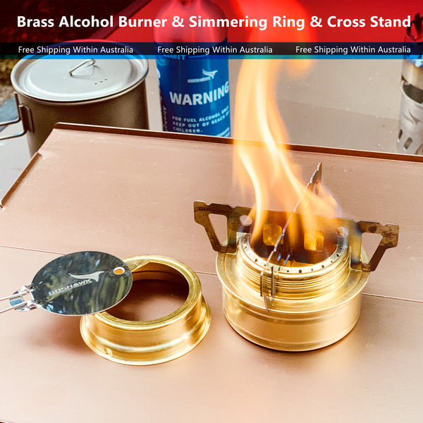 Spirit Bunner & Simmering Ring & Cross Stand Fit Trangia For Outdoor